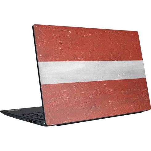 Latvia Flag Distressed Dell Vostro Skin